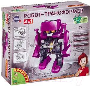 Научная игра Bondibon Французские опыты. Робот трансформер 4 в 1 / ВВ3060