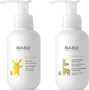 Набор косметики детской Laboratorios Babe Гель для купания+Молочко увлажняющее для тела