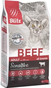 Сухой корм для кошек Blitz Pets Adult Cats Beef / 4414