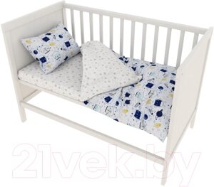 Комплект постельный для малышей Amarobaby Baby Boom / КПБ-3-Космос