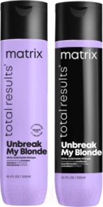 Набор косметики для волос MATRIX Total Result Unbreak My Blonde Шампунь 300 мл+Кондиционер 300мл