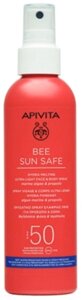 Спрей солнцезащитный Apivita Bee Sun Safe SPF50 Тающий ультралегкий для лица и тела