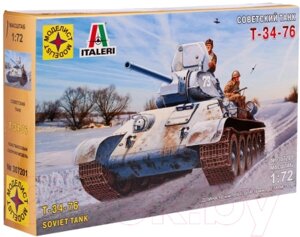 Сборная модель Моделист Советский танк Т-34-76 1:72 / 307201