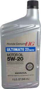 Моторное масло Honda Ultimate Full Synthetic SN 5W20 / 087989038