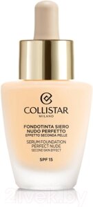 Тональная сыворотка Collistar Perfect Nude Second Skin Effect SPF 15 тон 01