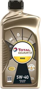 Моторное масло Total Quartz 9000 5W40 / 166243 (1л)