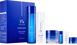 Набор косметики для лица Missha Super Aqua Ultra Hyalron 10X Тоник+Эмульсия+Крем