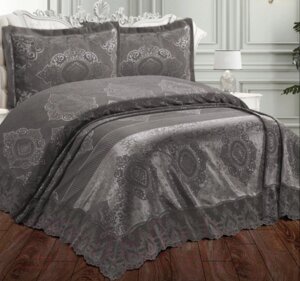 Набор текстиля для спальни Karven Paris / Y 936 PARIS Antrasit