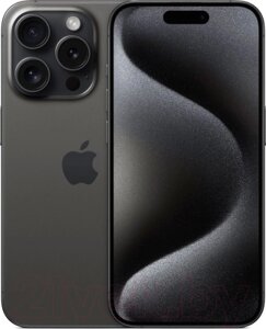 Смартфон Apple iPhone 15 Pro 128GB A3102 / A3101 (черный титан)