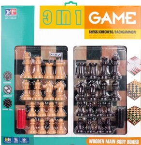 Набор настольных игр Darvish 3 в 1. Chess & Checkers & Backgammon / SR-T-3841