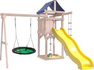 Игровой комплекс National Tree Company С зелеными качелями гнездо Свиби IgroWoods / ДНП-4