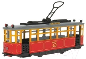 Трамвай игрушечный Технопарк Ретро / TRAMMC1-17SL-RD