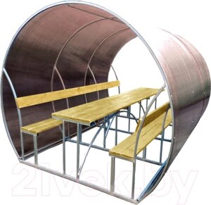 Беседка КомфортПром Пион 3м с покрытием