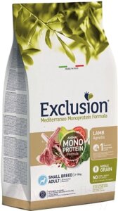 Сухой корм для собак Exclusion Monoprotein Lamb Noble Grain мелких пород с ягненком / NGALS02