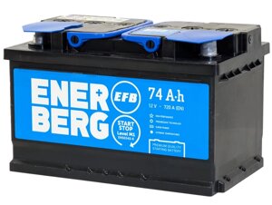Автомобильный аккумулятор Enerberg 6СТ-74R EFB R+ низкий 720A