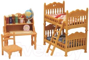 Комплект аксессуаров для кукольного домика Sylvanian Families Детская комната с двухэтажной кроватью / 5338
