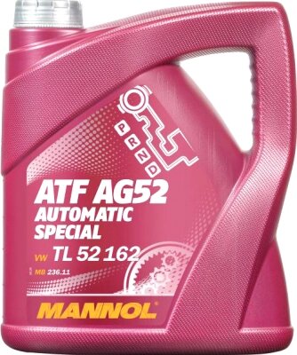 Трансмиссионное масло Mannol ATF AG52 Automatic Special / MN8211-4 - розница