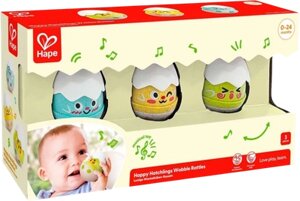 Набор погремушек Hape Малышам Веселые цыплята / E0124_HP