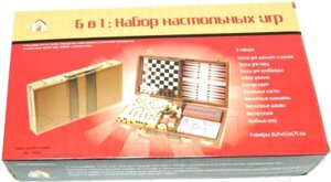 Набор настольных игр No Brand 6 в 1 10054