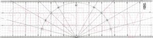 Линейка измерительная Olfa OL-MQR-15x60