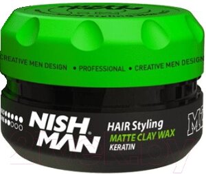 Глина для укладки волос NishMan M2 Hair Matte Clay матовая