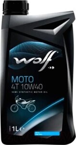 Моторное масло WOLF Moto 4T 10W40 / 29133/1