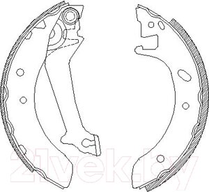 Тормозные колодки Remsa 451200