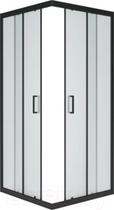 Душевой уголок МетаКам Universal Black 80x80 / KKS_013565