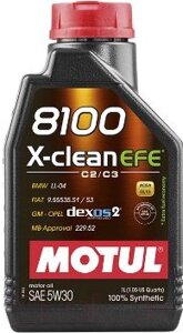 Моторное масло Motul 8100 X-Clean EFE 5W30 107210/109470
