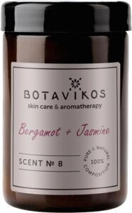 Свеча Botavikos Scent №8 с 100% эфирными маслами Бергамот + Жасмин Ароматическая