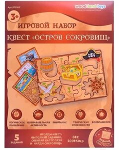 Настольная игра WoodLand Toys Остров сокровищ. Квест / 370107