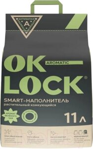 Наполнитель для туалета Ok-Lock Зеленый чай комкующийся