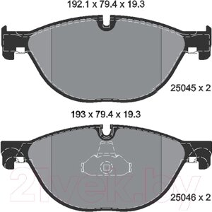 Тормозные колодки Textar 2504501