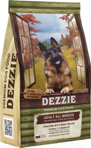 Сухой корм для собак Dezzie Adult Dog курица с говядиной / 5659041