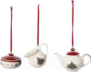 Набор елочных игрушек Villeroy & Boch Toys Delight Decoration. Чайный сервиз / 14-8659-6668