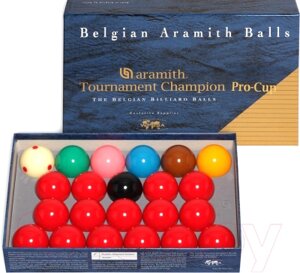 Набор бильярдных шаров Aramith Tournament Champion Pro-Cup Snooker 52.4мм