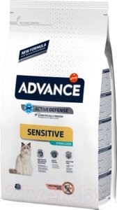 Сухой корм для кошек Advance Sterilized Sensitive с лососем