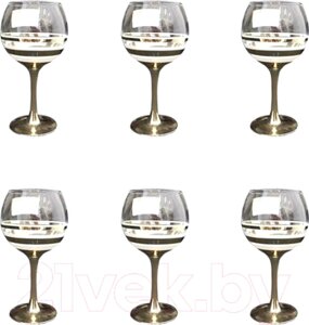 Набор бокалов Glasstar Line Gold LNK224-411-3