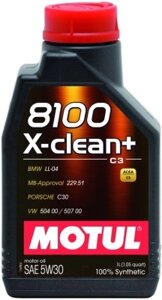 Моторное масло Motul 8100 X-clean+ 5W30 / 106376