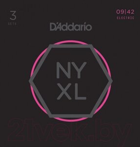 Струны для электрогитары D'Addario NYXL0942