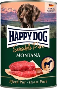 Влажный корм для собак Happy Dog Sensible Pure Montana Конина / 61074