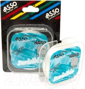 Леска флюорокарбоновая Asso Invisible Hard 100% Fluorocarbon 0.19мм