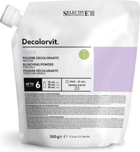 Порошок для осветления волос Selective Professional Decolorvit Scalp / 70161