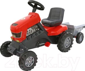 Каталка детская Полесье Turbo трактор с педалями и полуприцепом / 52681