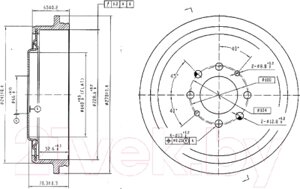 Тормозной барабан Patron PDR1156