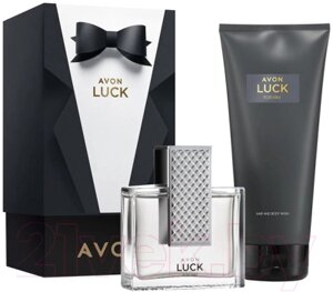 Парфюмерный набор Avon Luck Туалетная вода для него 75мл+Шампунь-гель для мужчин 200мл