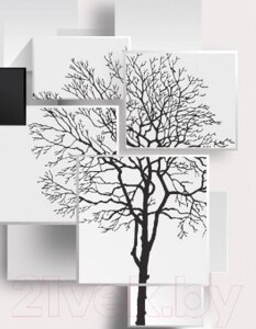 Фотообои листовые Citydecor Дерево 3D Инь-янь 2