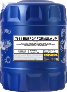 Моторное масло Mannol Energy Formula JP 5W30 SN / MN7914-20