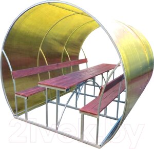 Беседка КомфортПром Пион 3м с покрытием
