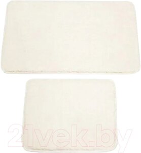 Набор ковриков для ванной и туалета Gokyildiz Maxiform 60x100+60x50 / DUZ-0005-CREAM